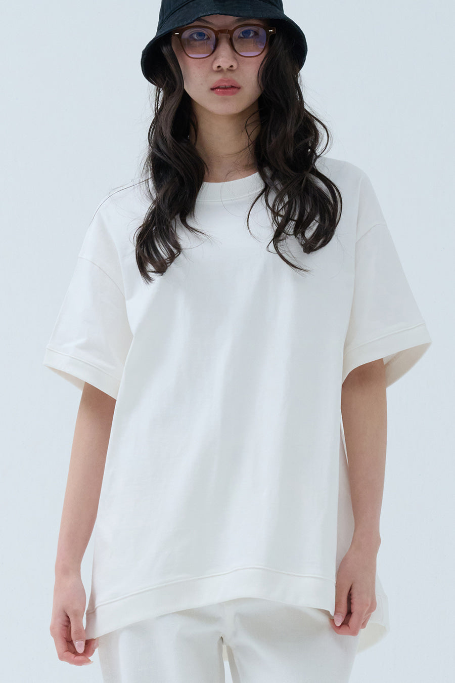 Pure Cotton Sweatshirt — Off White