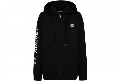 FIOR DA FULL-ZIPUP HOODIE BLACK [MAN]