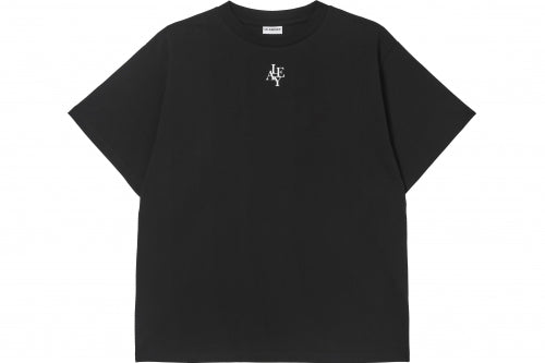 LE AREVEY SYMBOL NECKLESS T-SHIRT BLACK [WOMAN]