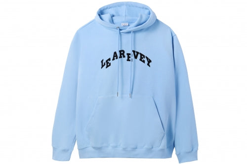 LE AREVEY ARCH LOGO HOODIE BABY BLUE