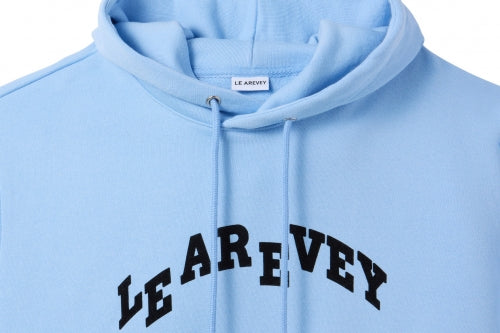 LE AREVEY ARCH LOGO HOODIE BABY BLUE