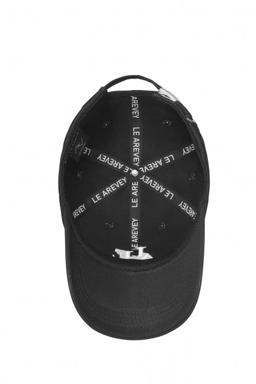 LE AREVEY SYMBOL BALLCAP BLACK