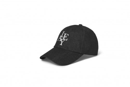 LE AREVEY DENIM SYMBOL BALLCAP BLACK