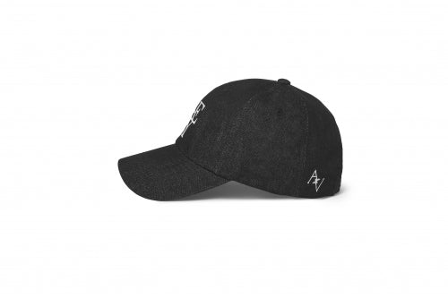 LE AREVEY DENIM SYMBOL BALLCAP BLACK