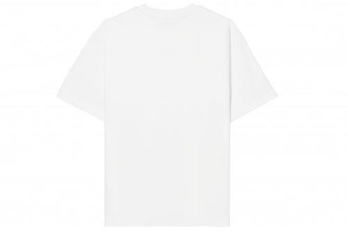 SYMBOL NECKLESS T-SHIRT WHITE/RED