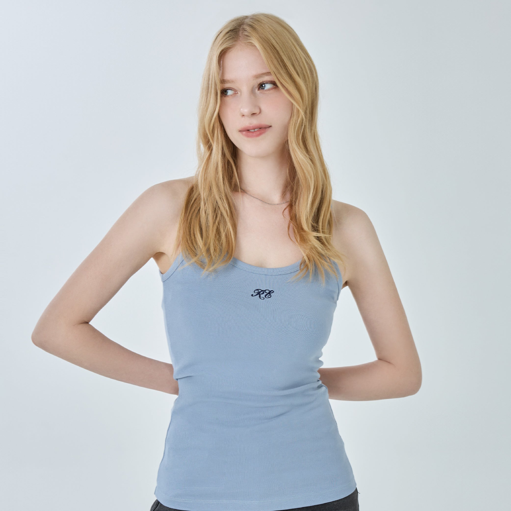 RE LOGO SLEEVELESS BLUE