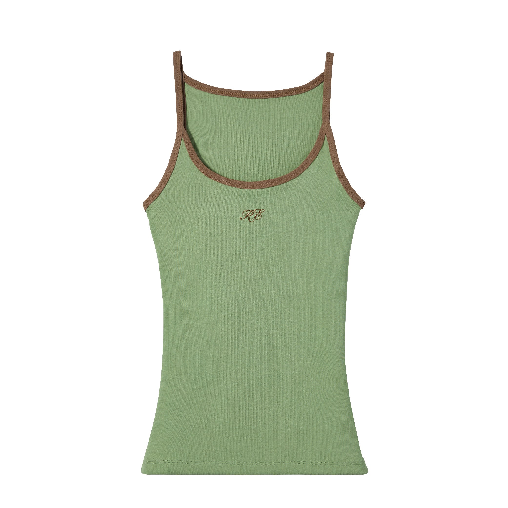 RE LOGO SLEEVELESS GREEN/BROWN