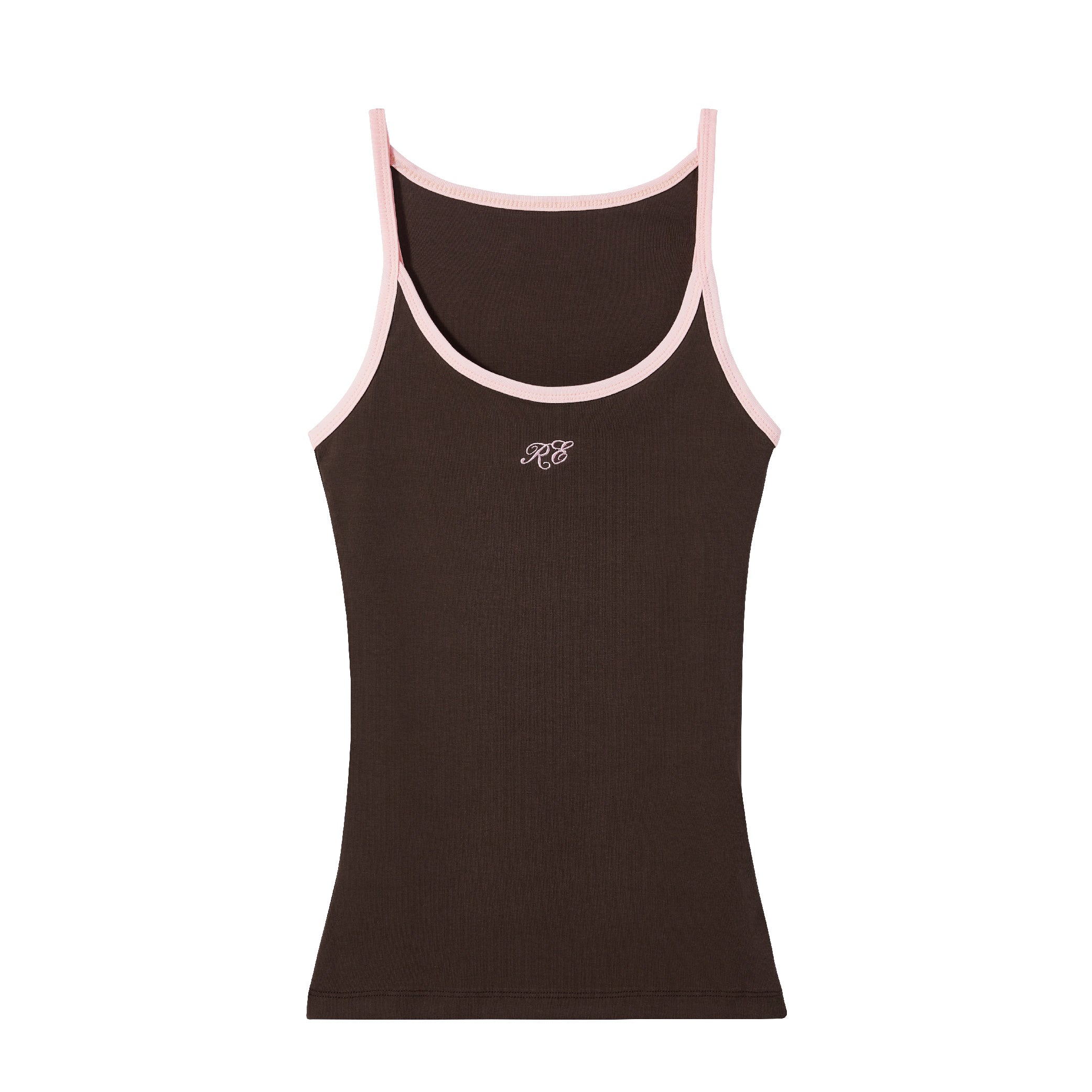 RE LOGO SLEEVELESS BROWN/PINK