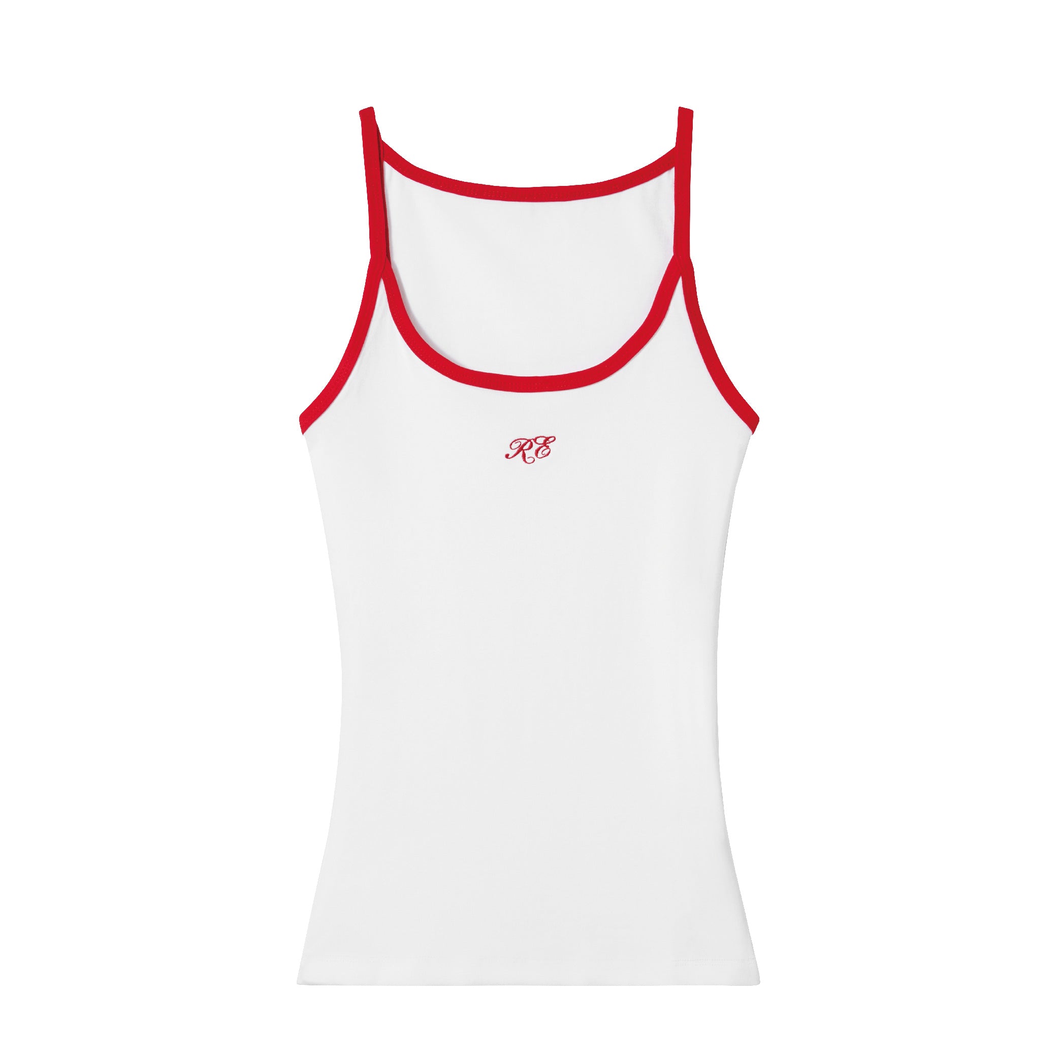 RE LOGO SLEEVELESS WHITE/RED