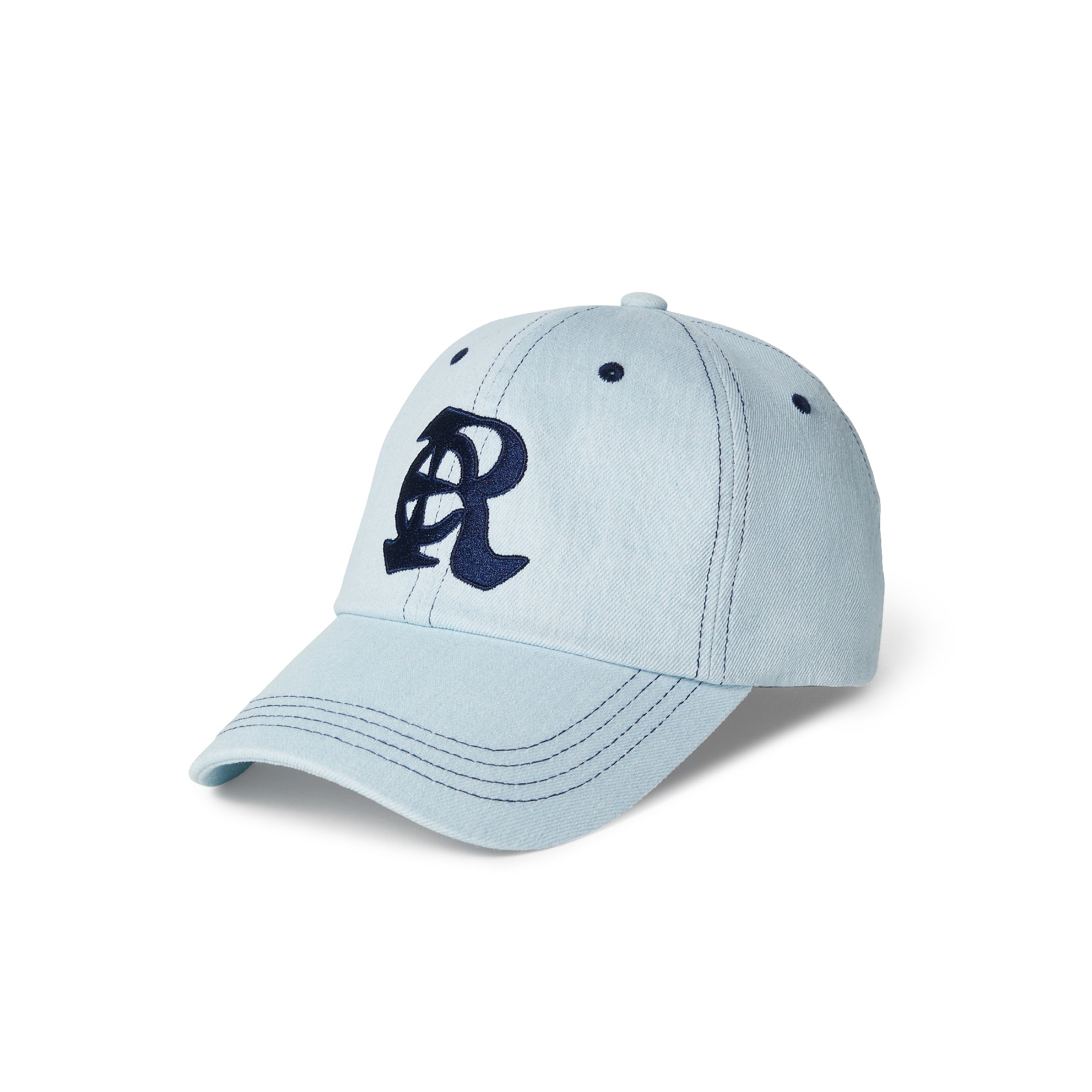 LE AREVEY Re SYMBOL BALLCAP LIGHT DENIM
