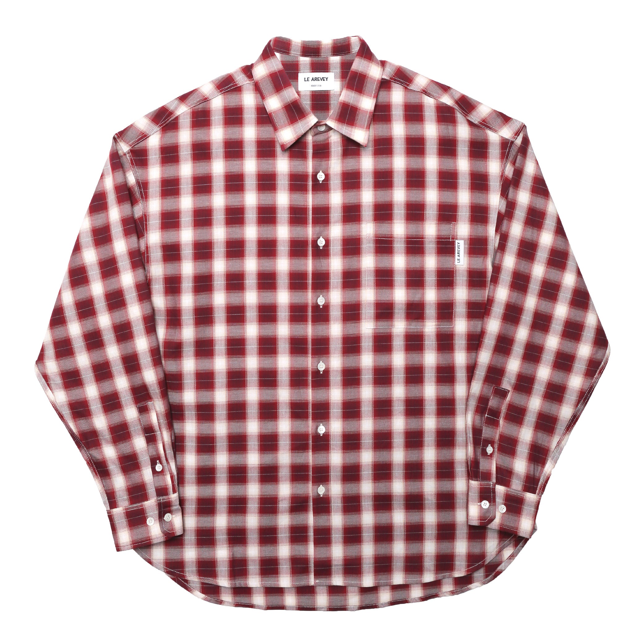 LE AREVEY PLAID SHIRT - RED