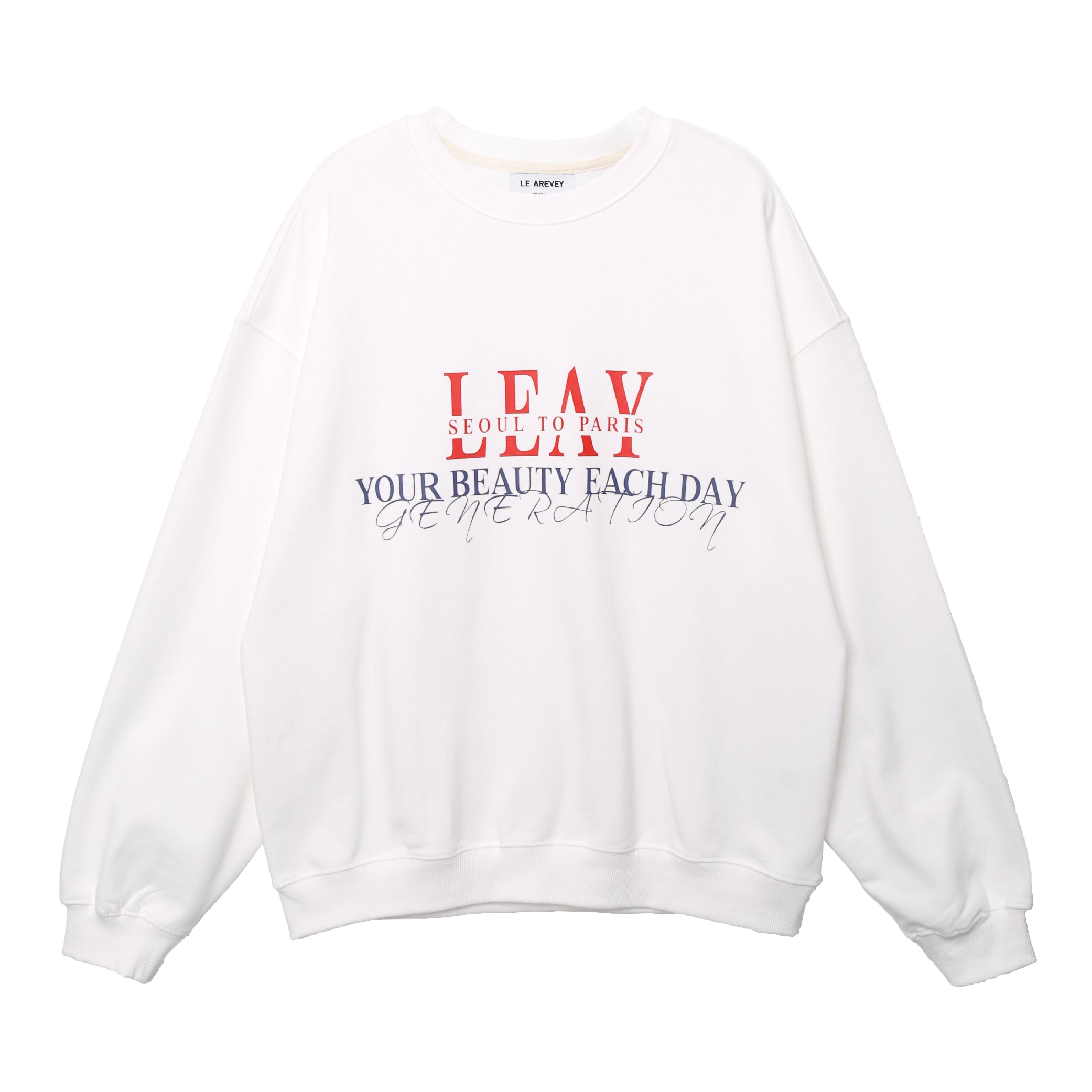 LEAY SWEATSHIRT [WHITE]