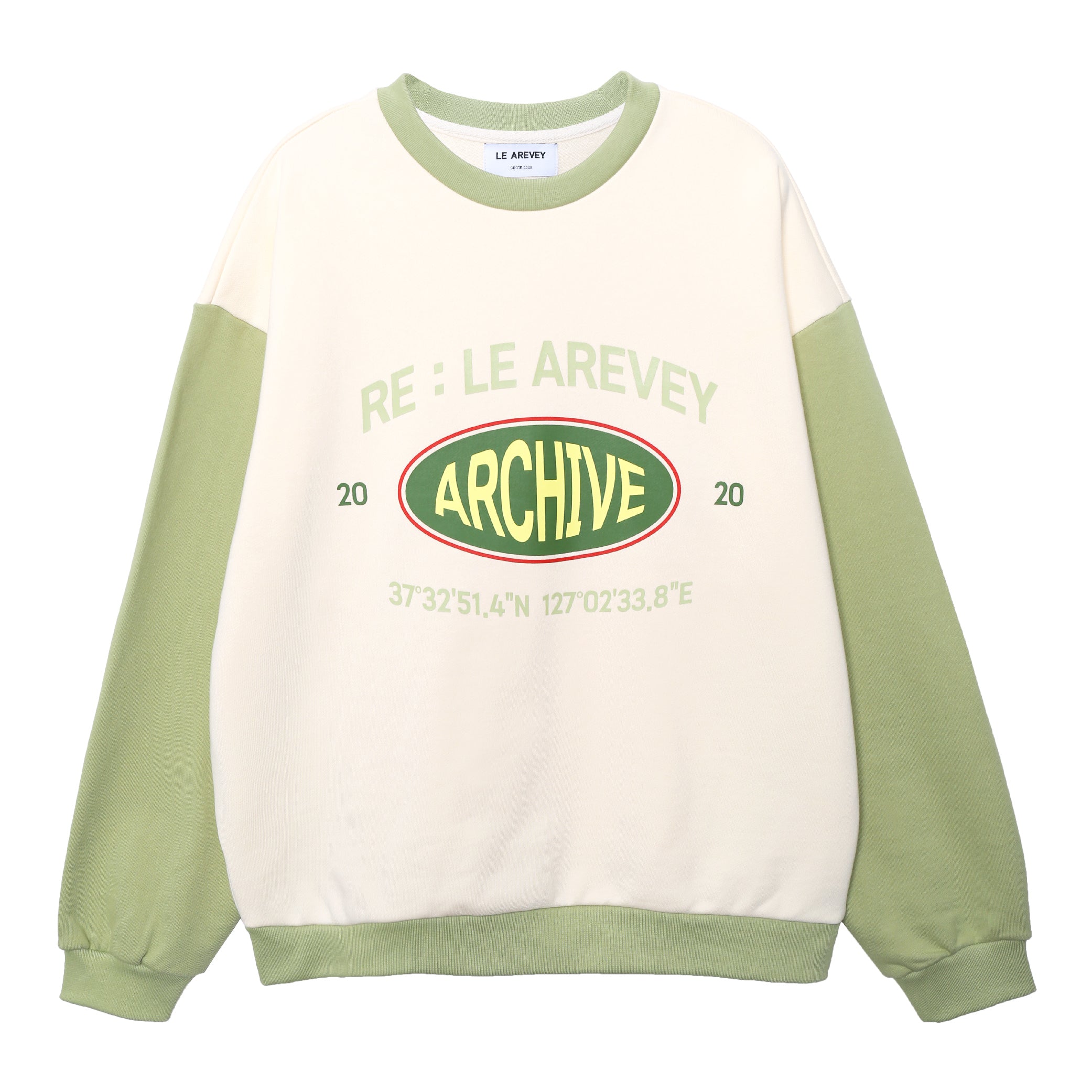 ARCHIVE SWEATSHIRT [IVORY/GREENERY]