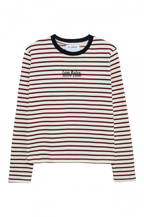 SLEEVE CREAM / BURGUNDY