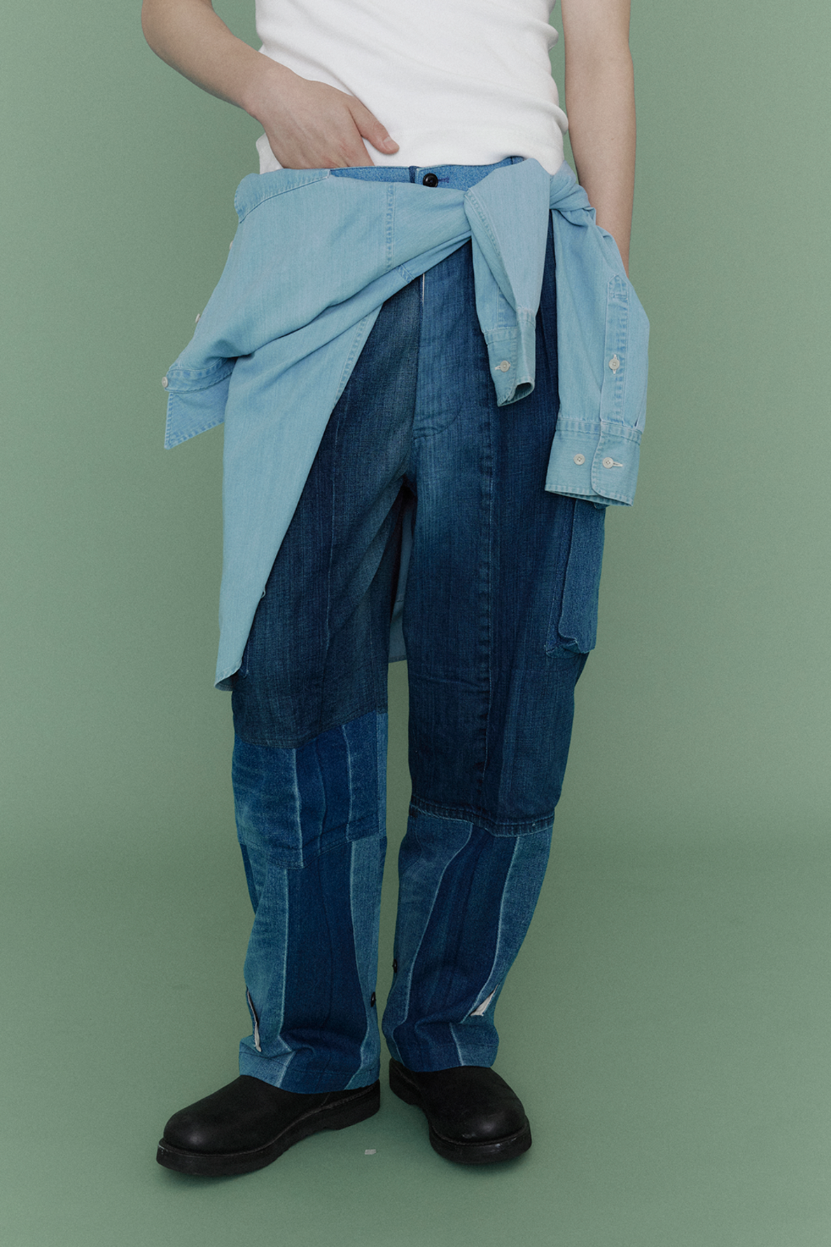 Recreated military uniform pants