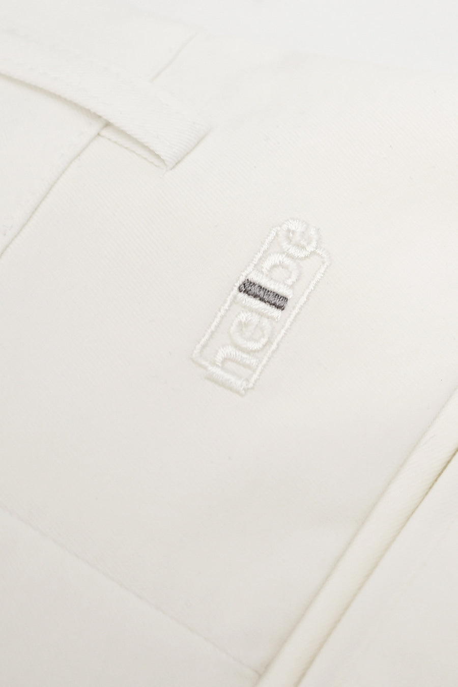 Trench Twill Bermuda Tailored Pants — Off White