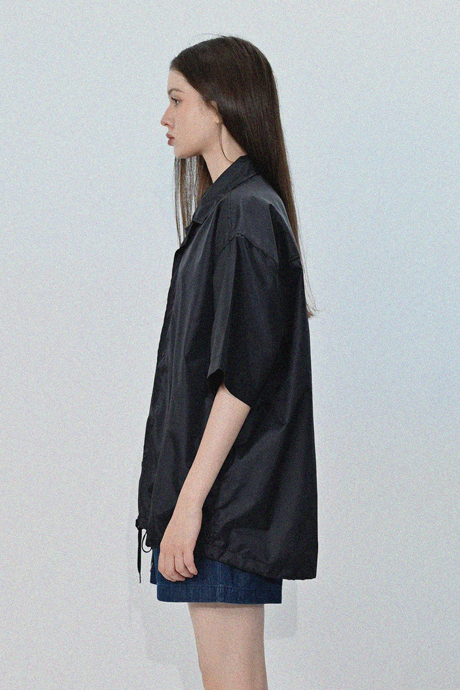 Ripstop Covered Shirt Jacket — D.Navy