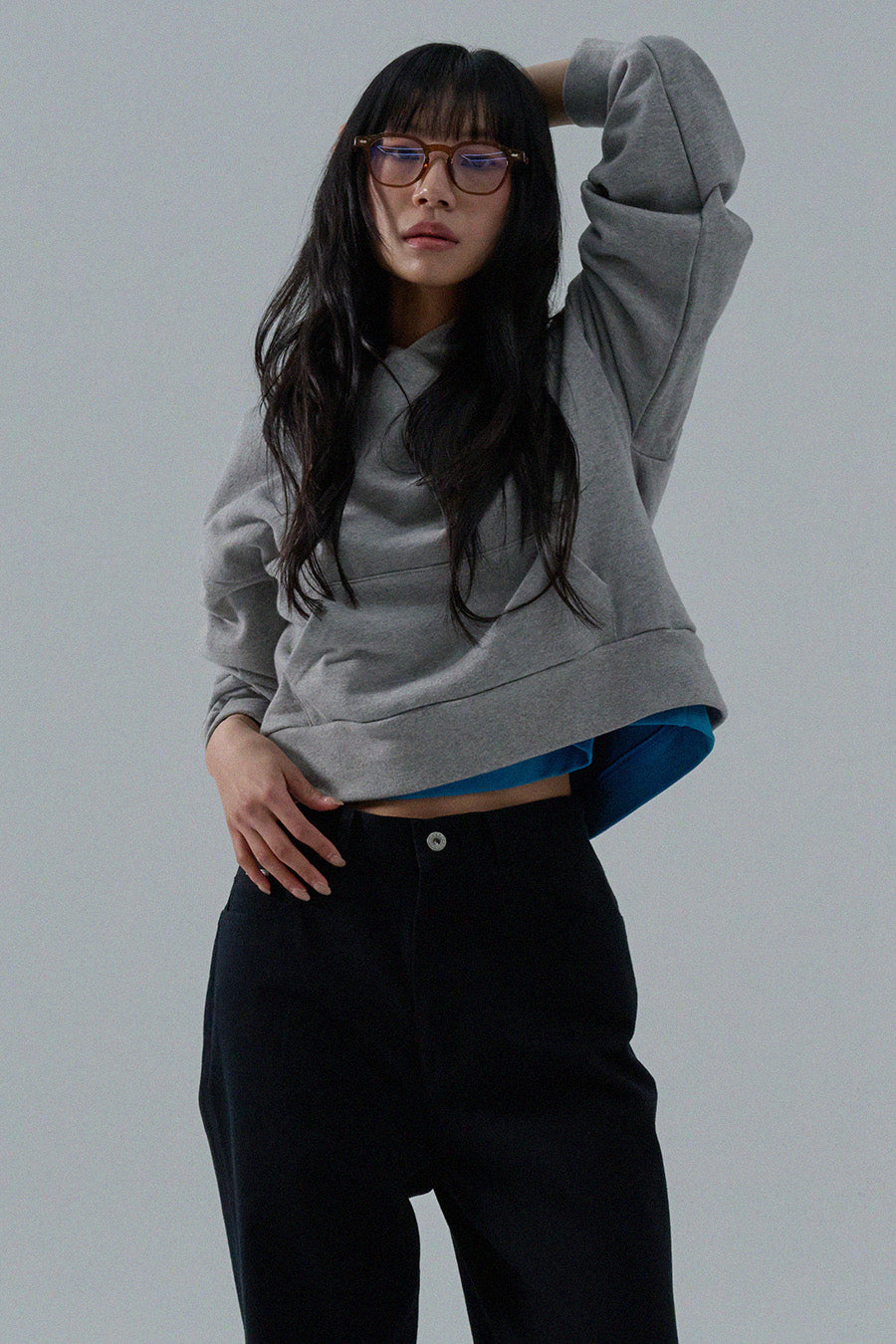 Imbalance Sweat Hoodie — Lava Gray
