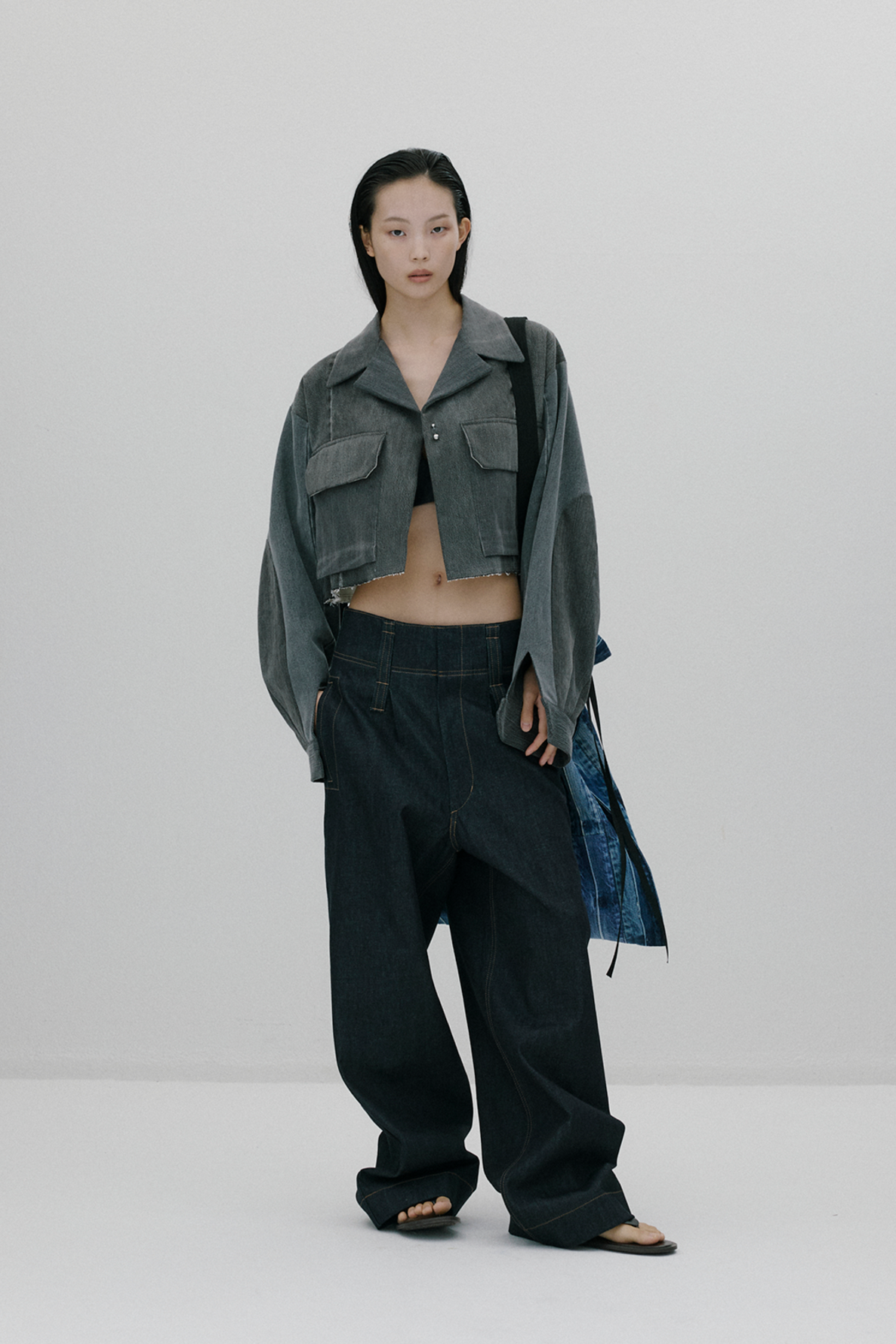 Parker and hachi  Recreated cropped combat field jacket