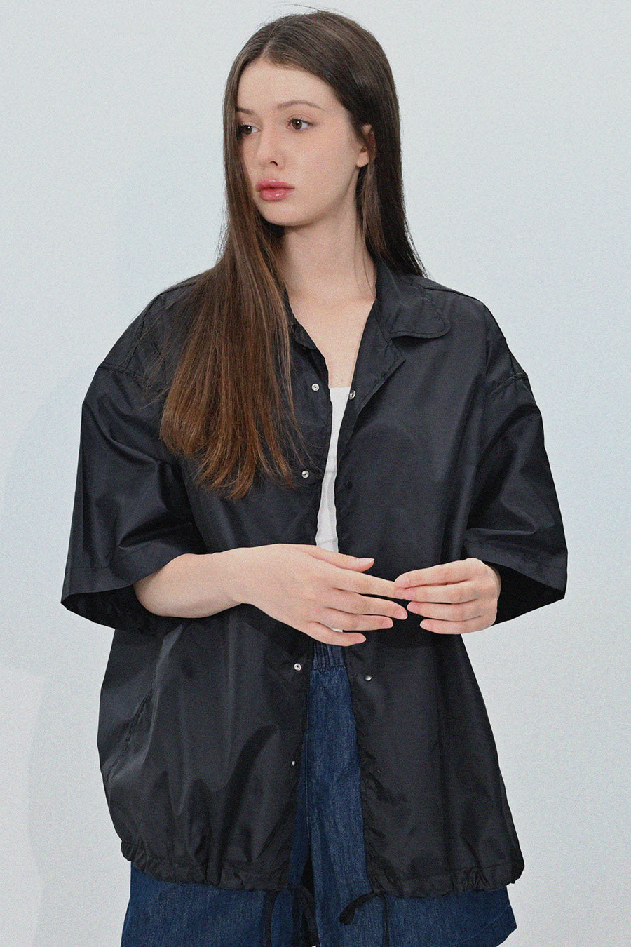 Ripstop Covered Shirt Jacket — D.Navy