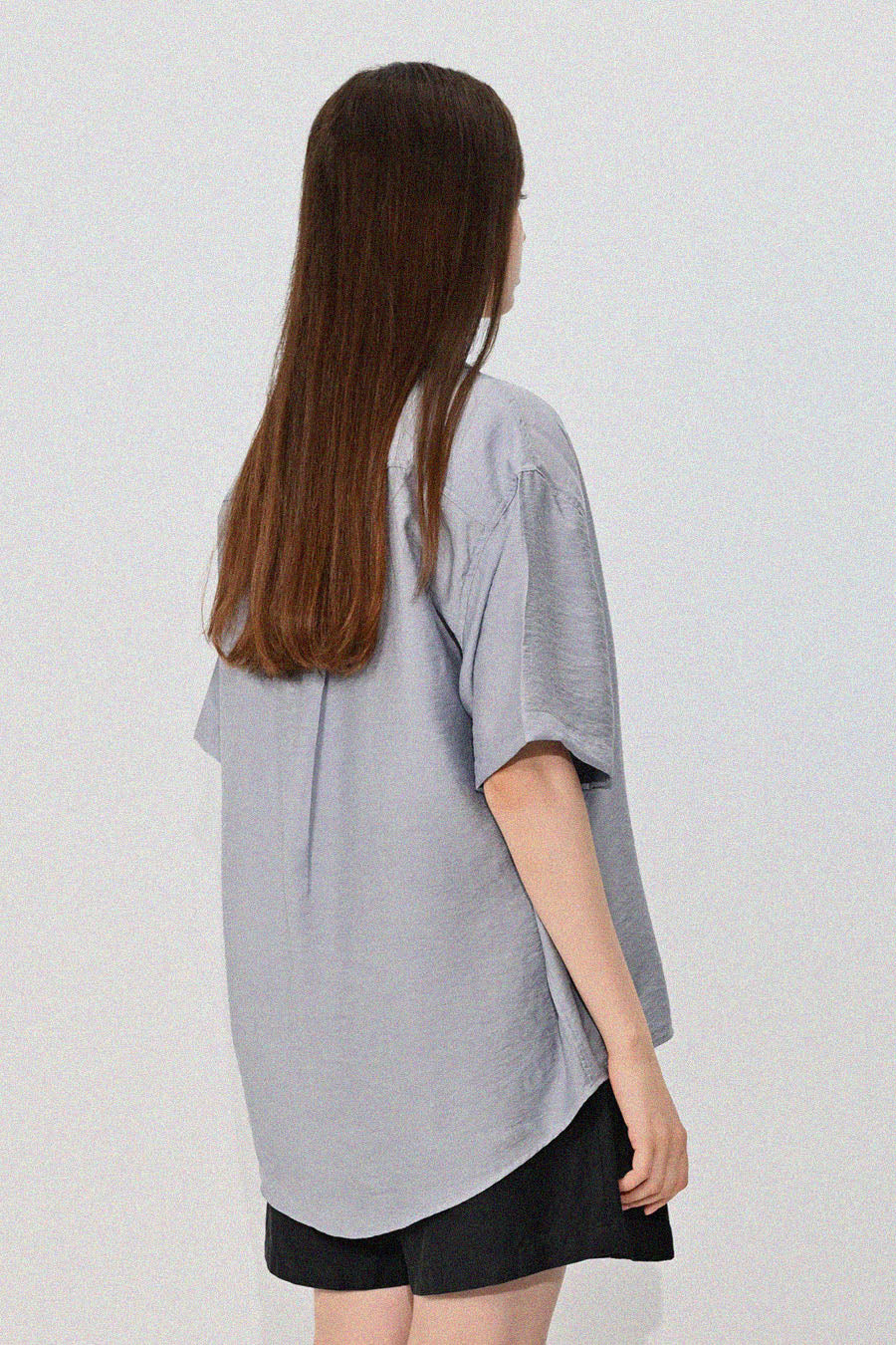 Open Collar Linen Shirt — Grain (Women's)