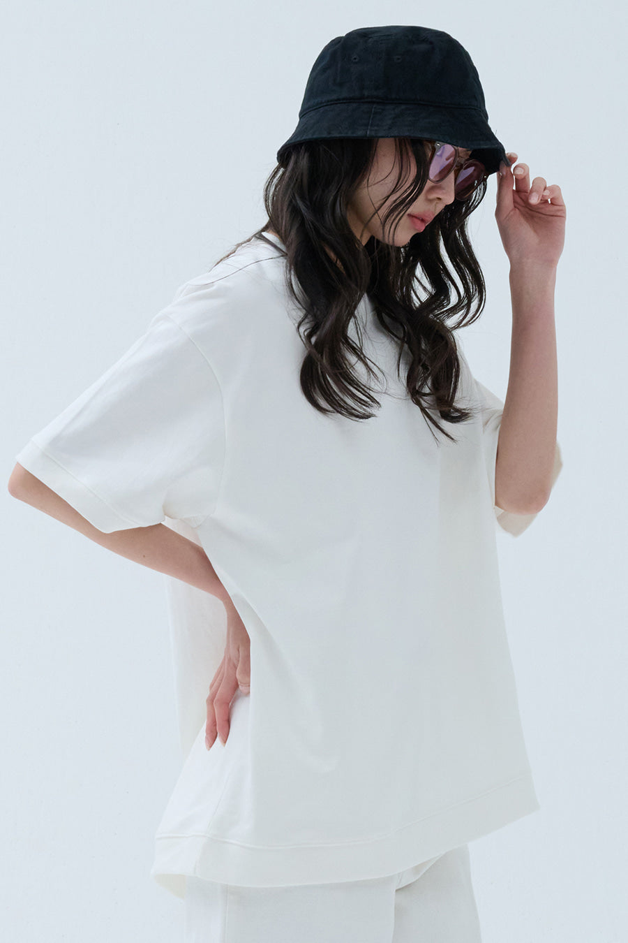 Pure Cotton Sweatshirt — Off White