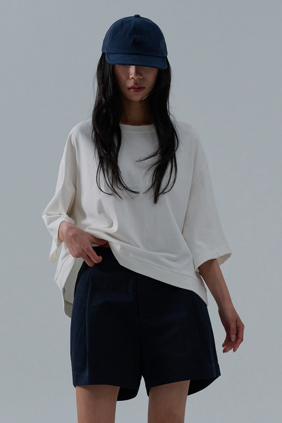 Sleeve Crop Cut-Sew — Pure Cotton