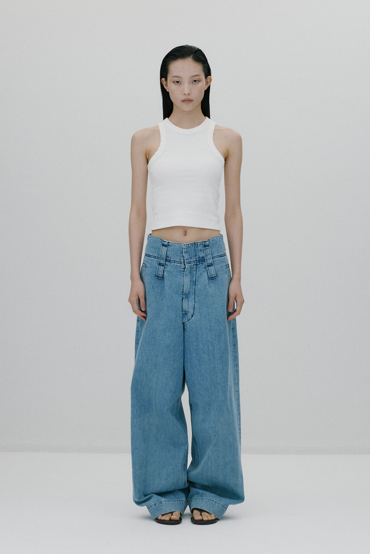 New high rise wide leg pants