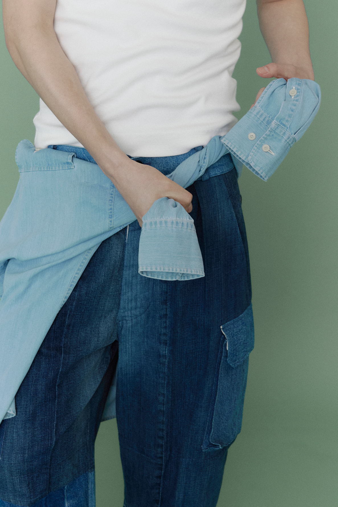 Recreated military uniform pants