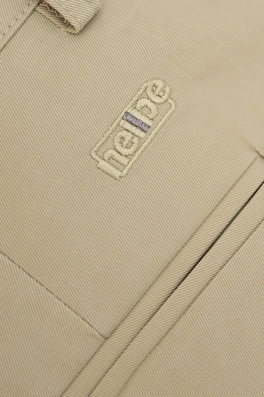 Trench Twill Bermuda Tailored Pants — Oatmeal