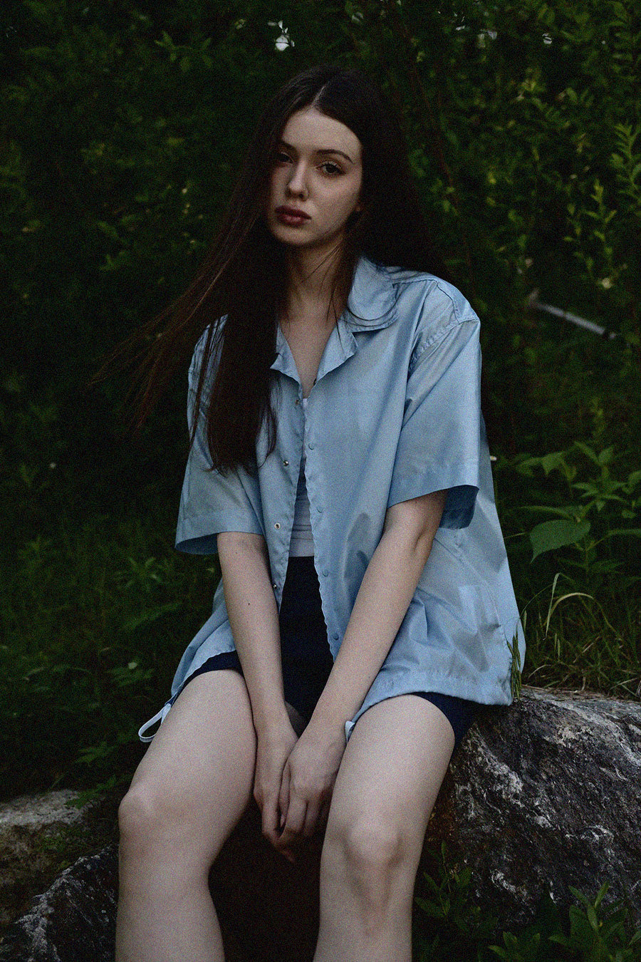 Ripstop Covered Shirt Jacket — S.Blue (Women's)