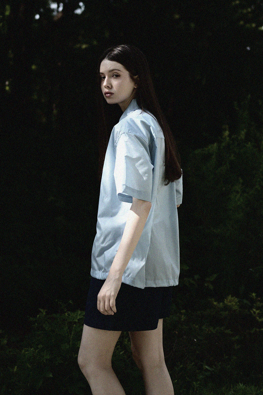 Ripstop Covered Shirt Jacket — S.Blue (Women's)