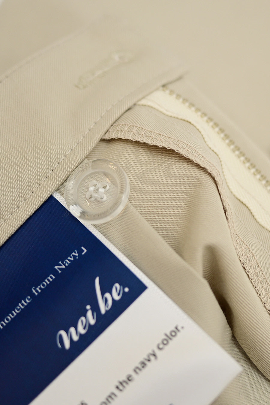 Trench Twill Bermuda Tailored Pants — Oatmeal