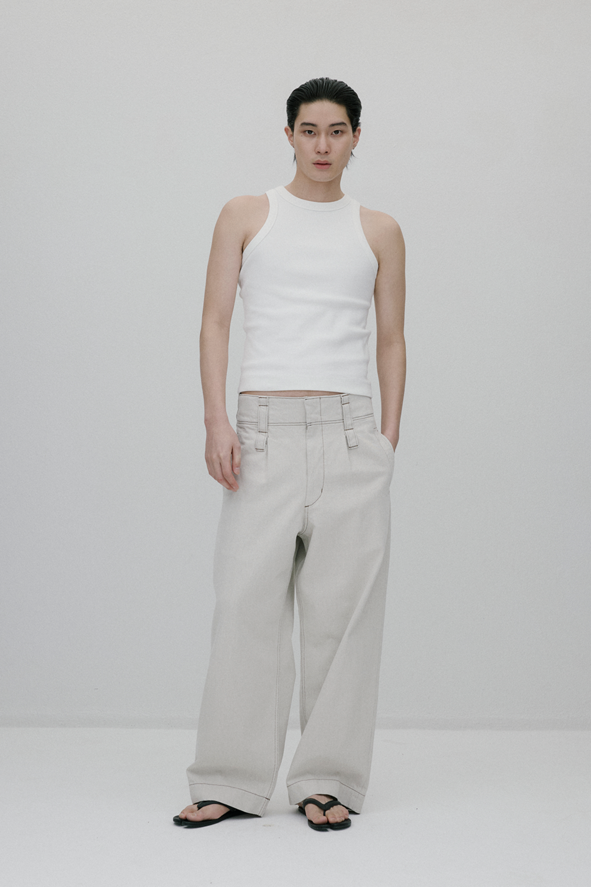 New high rise wide leg pants